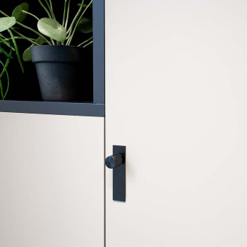 Knopp Arpa/Bricka - Borstad Svart