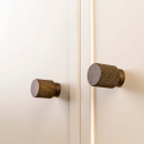 Knopp Arpa/Bricka - Antik Mässing