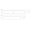 Handtag Luv Wood - Ek