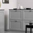 Skålhandtag Equester - 64mm - Förnicklad