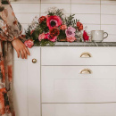 Skålhandtag 3922 - 64mm - Polerad Mässing