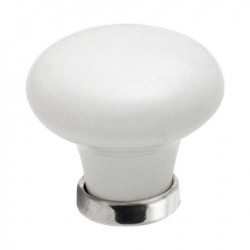 Knopp 24136 - Vit/Krom