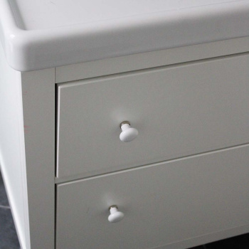 Knopp 24136 - Vit/Krom