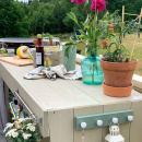 Knopp 24136 - Vit/Mässing