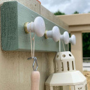 Knopp 24136 - Vit/Mässing