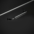 Handtag Brohult M - 128mm - Förnicklad/Vit