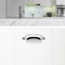 Skålhandtag Newport - 96mm - Förnicklad