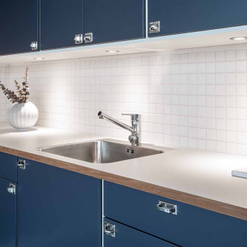 Skåpsregel 5181U Ticka - Rostfritt stål Finish