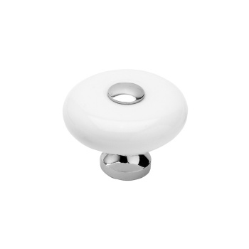 Knopp SP5-30 - Vit/Krom