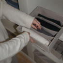 Förvaringslåda med 6-fack - Beige