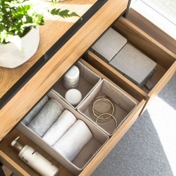 Förvaringslåda 3-set - Beige
