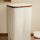 Tvättkorg Med Lock - Sand