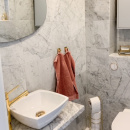 Handdukskrok Base 200 1-Krok - Polerad Mässing