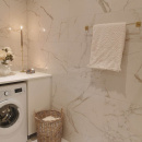 Base 200 Handduksstång - Polerad Mässing