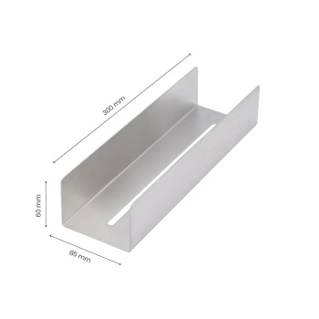 Duschhylla Base - 300mm - Borstat Rostfritt Stål
