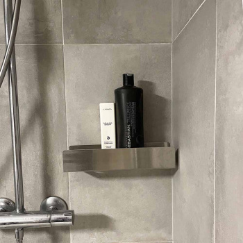 Duschhylla Base - 300mm - Borstat Rostfritt Stål