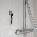 Rakhyvelshållare Base - Borstat Rostfritt Stål