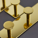 Handdukskrok Base 210 1-Krok - Polerad Mässing