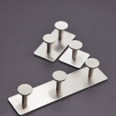 Handdukskrok Base 210 2-Krok - Borstat Rostfritt Stål