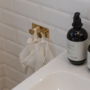 Handdukskrok Base 210 2-Krok - Polerad Mässing