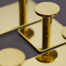 Handdukskrok Base 210 3-Krok - Polerad Mässing