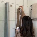 Handdukskrok Base 220 1-Krok - Borstat Rostfritt Stål