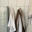 Handdukskrok Base 220 1-Krok - Borstat Rostfritt Stål