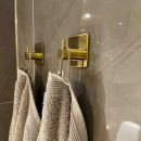 Handdukskrok Base 220 1-Krok - Polerad Mässing