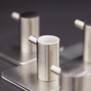 Handdukskrok Base 220 2-Krok - Borstat Rostritt Stål