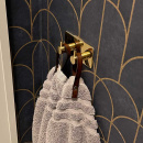 Handdukskrok Base 220 2-Krok - Polerad Mässing