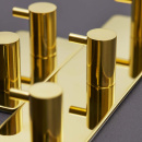 Handdukskrok Base 220 3-Krok - Polerad Mässing