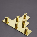 Handdukskrok Base 220 3-Krok - Polerad Mässing