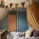 Dörrhandtag Balder - Krom/Svart Trä