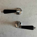 Dörrhandtag Balder - Krom/Svart Trä