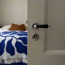 Dörrhandtag Balder - Krom/Svart Trä