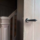 Dörrhandtag Balder - Krom/Svart Trä