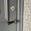 Dörrhandtag Balder - Krom/Svart Trä