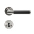 Dörrhandtag Koster - Borstad Krom/Svart Dörrhandtag Koster - Borstad Krom/Svart