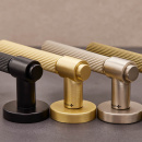 Dörrhandtag Helix 200 Stripe - Skandinavisk Standard - Svart