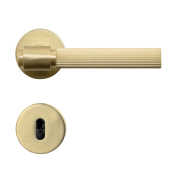 Dörrhandtag Helix 200 Stripe - Europeisk Standard - Mässing