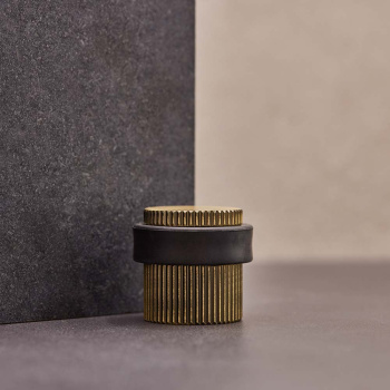 Dörrstopp Helix Stripe - Antik Brons