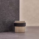 Dörrstopp Helix Stripe - Rostfritt Stål Finish