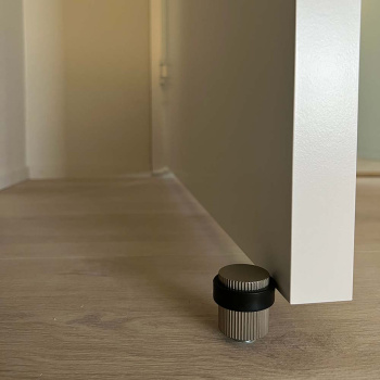 Dörrstopp Helix Stripe - Rostfritt Stål Finish