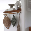 Köksreling Aveny - 600mm -  Komplett - Ek/Borstad Rostfritt 