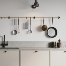 Köksreling Aveny - 600mm - Komplett - Ek/Mattsvart