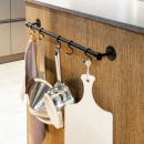 Köksreling Aveny - 600mm - Komplett - Mattsvart