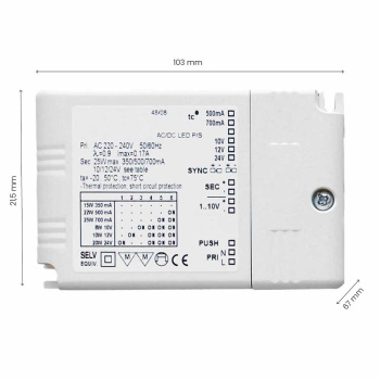 Drivdon Drikon - Dimbar - 350-700mA/12-24V