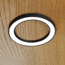 LED-spot Ringlight - Utanpåliggande - Svart