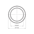 LED-spot Ringlight - Utanpåliggande - Svart