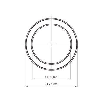 LED-spot Ringlight - Utanpåliggande - Svart